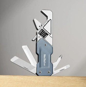 Многофункциональный туристический мультитул Nextool W1 с раздвижным ключом 6 в 1 T09012 фото