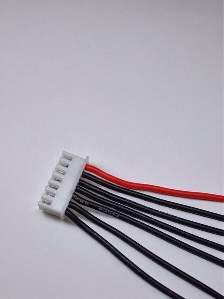 Кабель балансировочный JST-XH на 6 ячеек 30 см с силиконом 22AWG E08061 фото