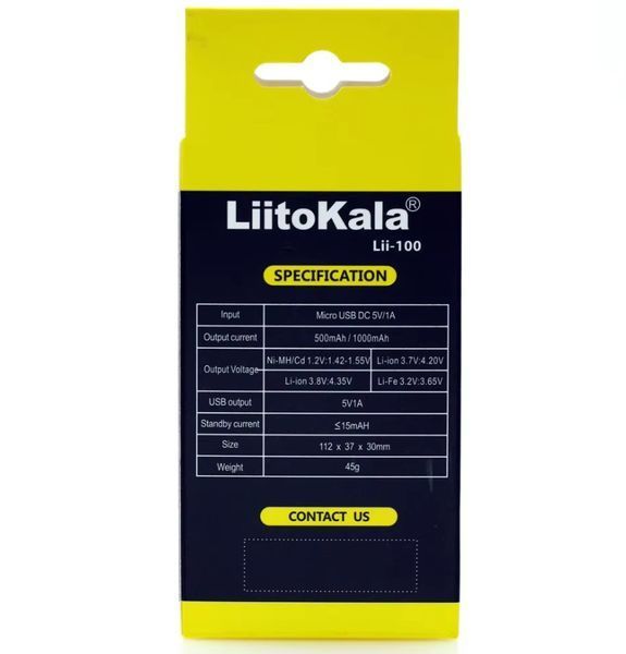 Зарядное устройство Liitokala Lii-100 с функцией павербанка для AA AAA 18650 26650 Li06001 фото