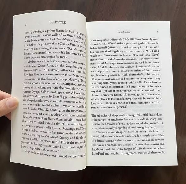 Книга Cal Newport Deep Work концентрація та продуктивність англійська мова м'яка обкладинка BG1771 фото