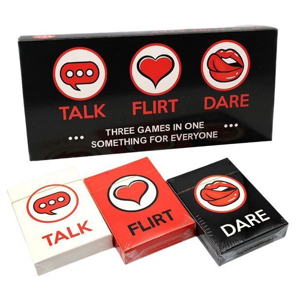 Игра для взрослых 3 в 1 Talk Flirt Dare на английском языке BG1738 фото