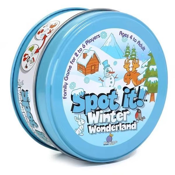 Игровой набор Dobble Winter Wonderland для детей 6+ карточная игра обучающая английскому BG1739 фото