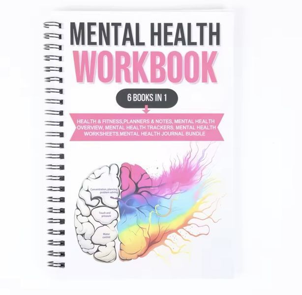 Психологічний блокнот Mental Health Workbook 6 в 1 англійською BG1772 фото