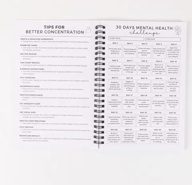 Психологічний блокнот Mental Health Workbook 6 в 1 англійською BG1772 фото