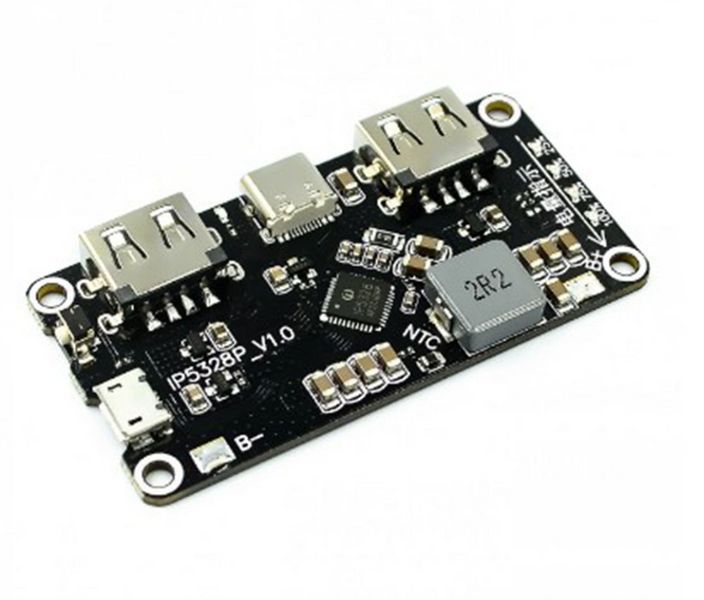 Модуль для сборки павербанка с поддержкой быстрой зарядки USB Type-C QC3.0 Li-ion E08004 фото