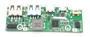 Модуль быстрой зарядки для павербанка Li-ion SW6124 с 2 USB и Type-C E08005 фото