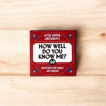 Семейная карточная игра How well do you know me на английском языке BG1742 фото