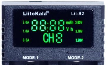 Двоканальний універсальний зарядний пристрій LiitoKala Lii-S2 з дисплеєм для Li-Ion та NiMH акумуляторів Li06006 фото