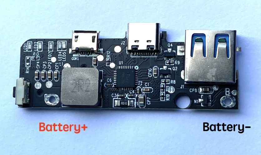 Модуль для павербанка с быстрой USB-C зарядкой W332 Li-ion E08006 фото