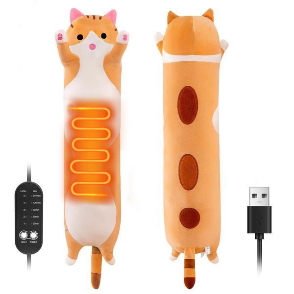 Електрична грілка USB Кіт Батон з регулюванням тепла 50 см H12016 фото