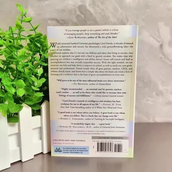 Книга Mindset на английском языке Психология успеха Керол Дуек мягкий переплет BG1775 фото