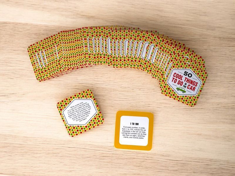Семейная настольная карточная игра 50 оригинальных заданий в дороге на английском BG1743 фото