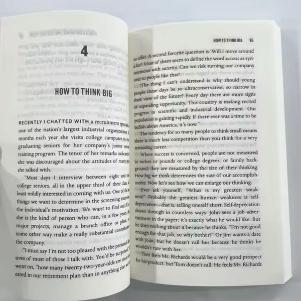 Книга The Magic of Thinking Big Дэвид Шварц руководство силы мышления BG1776 фото