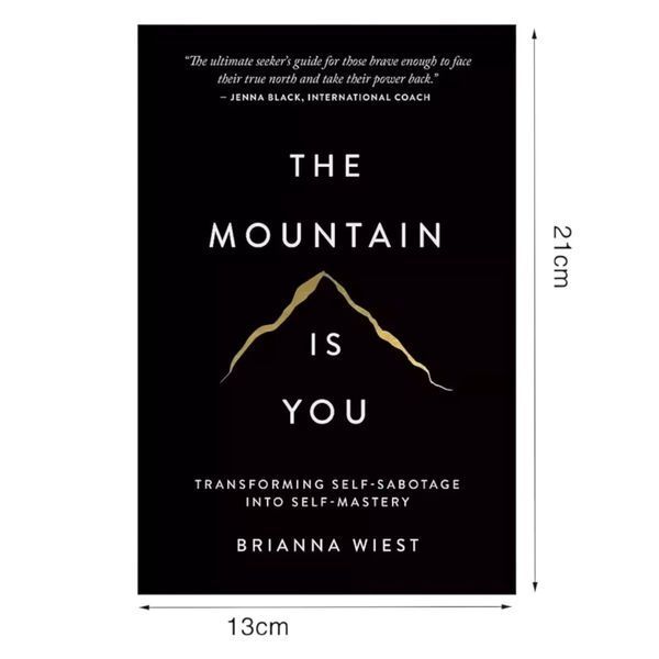 Книга The Mountain Is You англійською про особистісне зростання Бріанна Віст м'яка обкладинка BG1777 фото