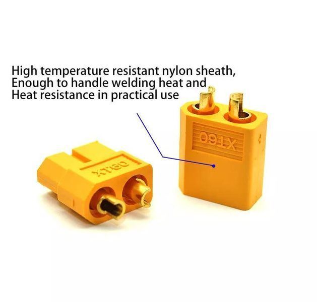 Высокотоковый силовой разъем Amass XT60 комплект мама папа E08053 фото