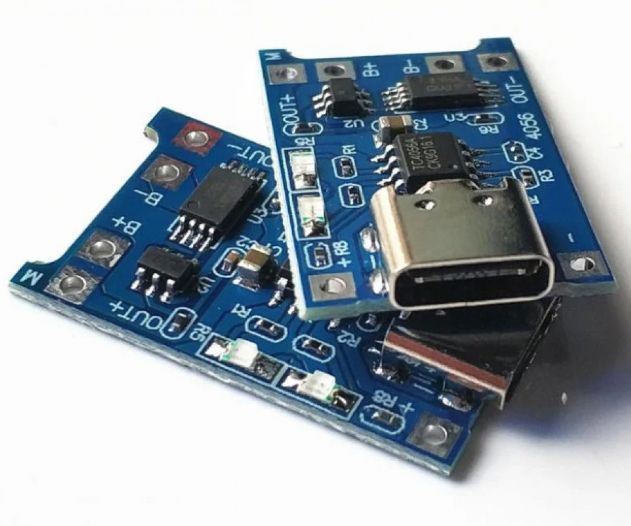Модуль заряджання для Li-ion акумуляторів з USB Type-C та захистом E08012 фото