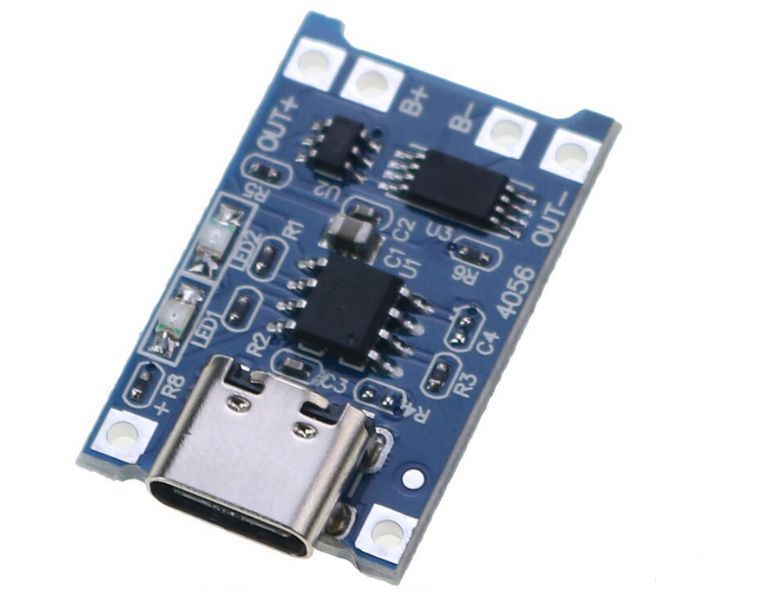 Модуль заряджання для Li-ion акумуляторів з USB Type-C та захистом E08012 фото