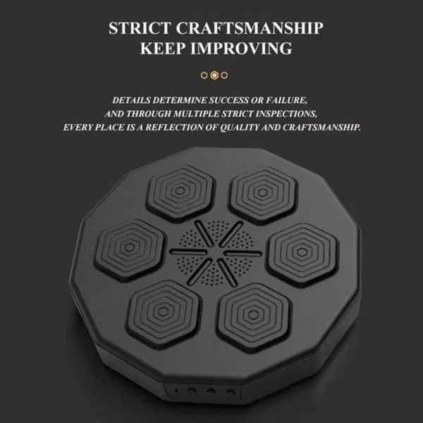 Музыкальный настенный боксерский тренажер с Bluetooth и подсветкой 40x40 см TS19003 фото