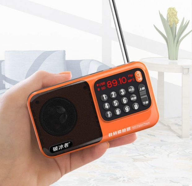 Портативний FM радіоприймач Pobuze A20 з акумулятором 18650 та USB Type-C H12021 фото
