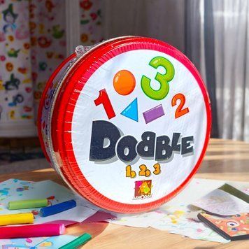 Dobble Shapes&Numbers карточная игра для изучения английского языка детьми 6 лет BG1721 фото