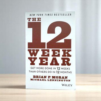 Книга The 12 Week Year для повышения продуктивности на английском BG1780 фото
