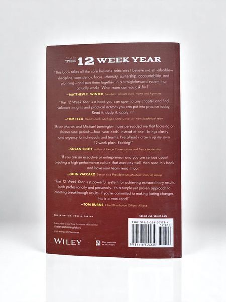 Книга The 12 Week Year для підвищення продуктивності англійською BG1780 фото