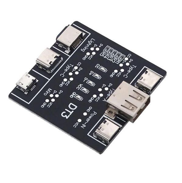 Універсальний тестер USB кабелів DT3 Micro Type-C Lightning N1650 фото