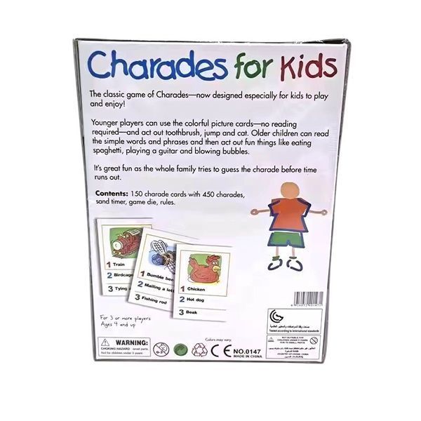 Навчальна настільна гра Шаради Charades for kids для дітей BG1756 фото