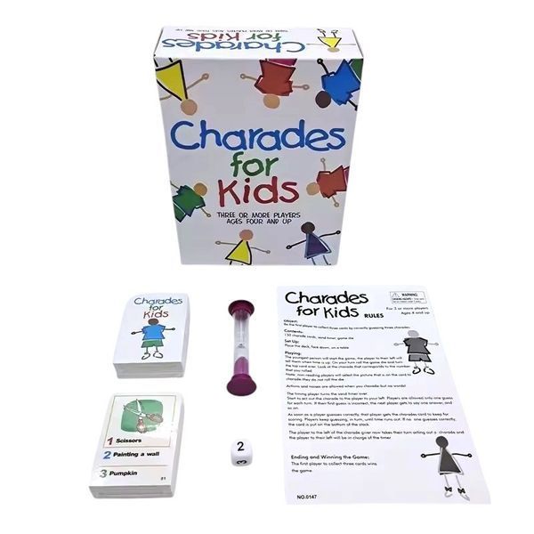 Навчальна настільна гра Шаради Charades for kids для дітей BG1756 фото