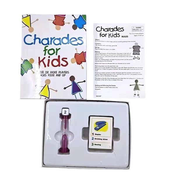 Навчальна настільна гра Шаради Charades for kids для дітей BG1756 фото