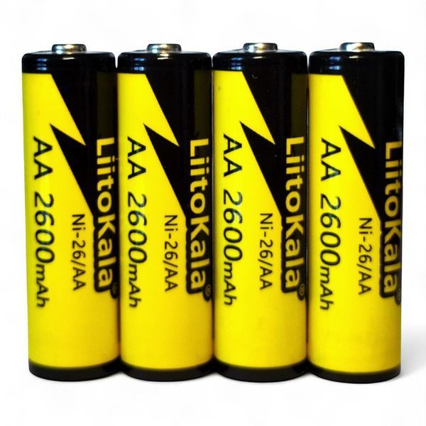 Перезаряджувані акумулятори AA Liitokala Ni-26 2600mAh 1.5В B01010 фото