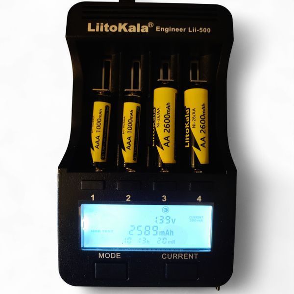 Перезаряджувані акумулятори AA Liitokala Ni-26 2600mAh 1.5В B01010 фото