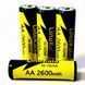 Перезаряджувані акумулятори AA Liitokala Ni-26 2600mAh 1.5В B01010 фото 4