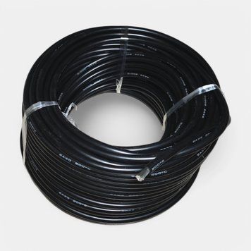 Гибкий силиконовый провод 6 AWG черный медный 16 кв мм EM18026 фото