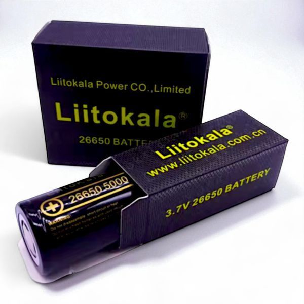 Акумулятор літій-іонний 26650 Lii-50A 5000mAh LiitoKala з плоским плюсом без захисту B01004 фото