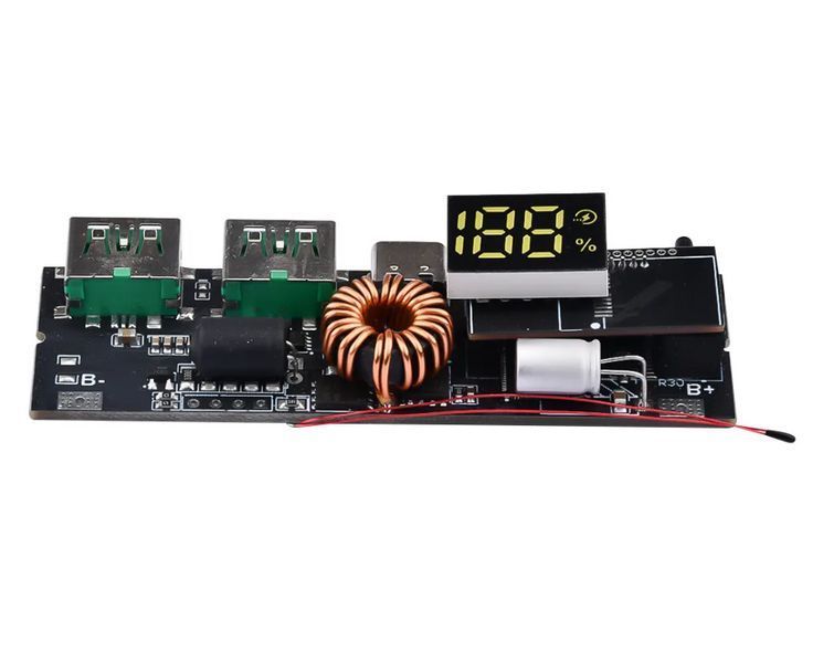 Плата-модуль для збірки powerbank 100 Вт з швидкою зарядкою USB Type-C E08036 фото