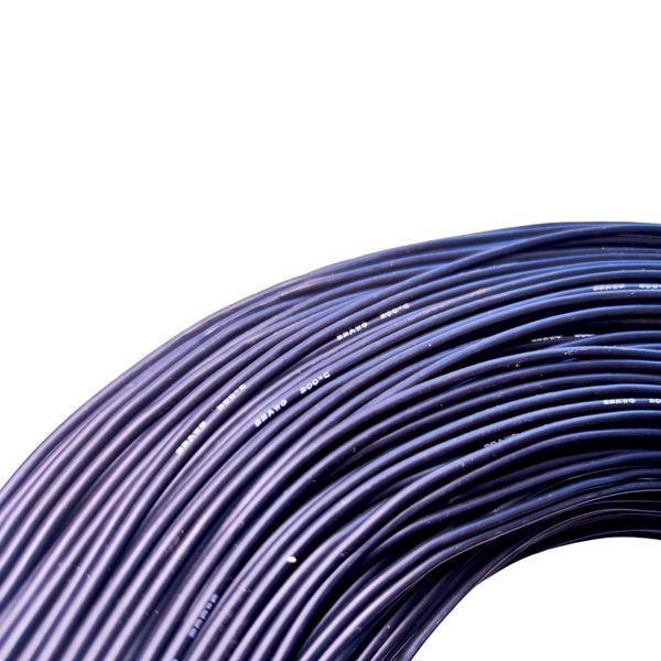 Силіконовий дріт 22 AWG 0,33 кв мм чорний гнучкий кабель EM18032 фото