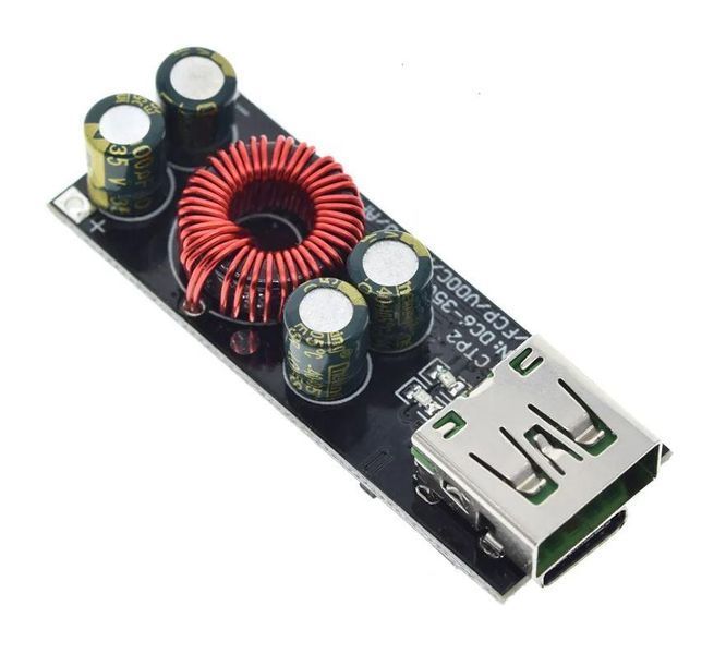 DC преобразователь с быстрой зарядкой QC4.0 PD3.0 модуль 100W для Powerbank E08045 фото