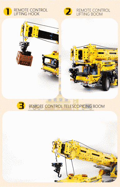 Радіокерований підйомний кран Mould King 13107 2590 деталей для дорослих і дітей TS19002 фото