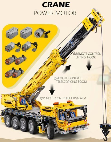 Радіокерований підйомний кран Mould King 13107 2590 деталей для дорослих і дітей TS19002 фото