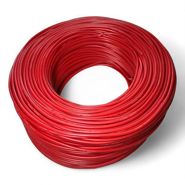 Силиконовый гибкий провод 14 AWG 2 мм с лужёной меди красный EM18057 фото