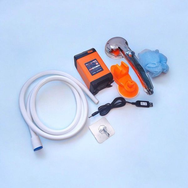 Портативний душ на акумуляторі 7800mAh з USB зарядкою MY-1090 H12066A фото