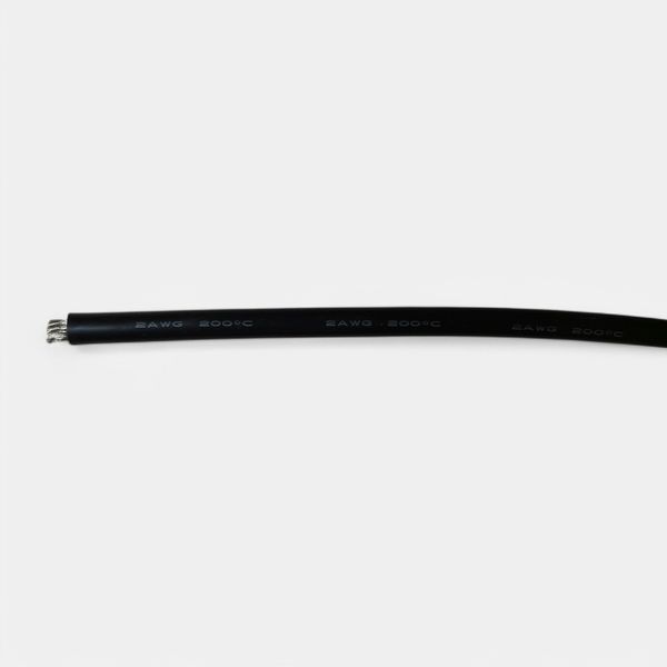 Провід високотемпературний 2 AWG луджений гнучкий силіконовий чорний 33.7 кв мм EM18024 фото