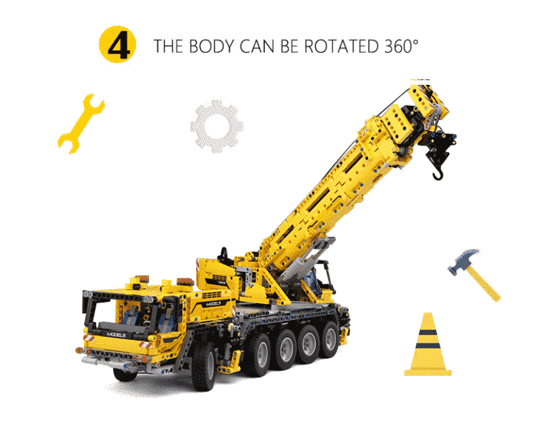 Радіокерований підйомний кран Mould King 13107 2590 деталей для дорослих і дітей TS19002 фото