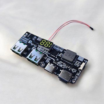 Модуль для powerbank с экраном и поддержкой быстрой зарядки 22.5W с датчиком NTC E08048 фото