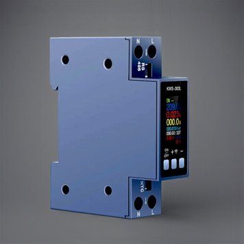 Умный Wifi счетчик электроэнергии однофазный KWS-303WF на DIN рейку с экраном N1644 фото