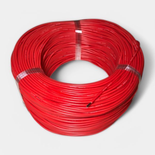 Силиконовый медный провод 16 AWG гибкий 1.27 мм&sup2; красный EM18029 фото