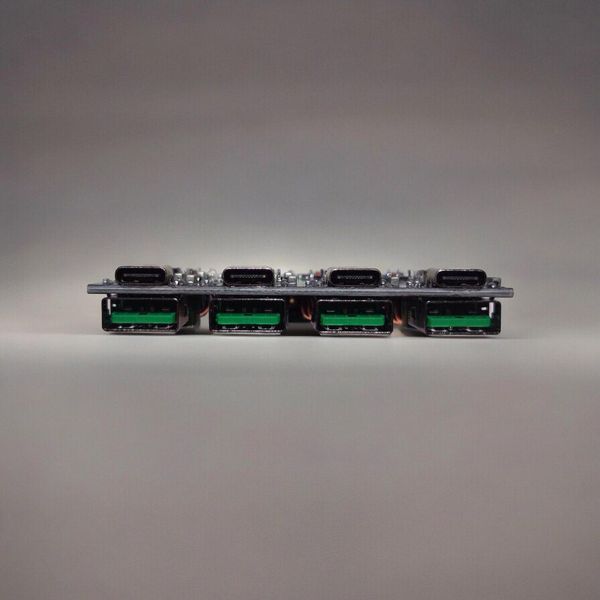 Модуль быстрой зарядки с 4 USB и Type-C до 24Вт для Powerbank и DC преобразователя E08077 фото