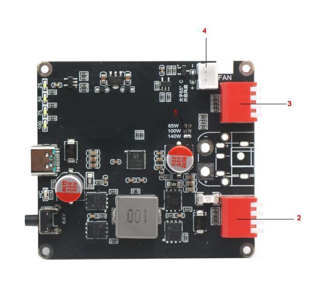 Модуль зарядки IP2366 140Вт для Li-ion LiFePO4 Li-Po с XT60 2-6S E08007 фото