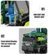 Детализированная модель трактора John Deere с пневматическим захватом и прицепом Mould King TS19006 фото 4